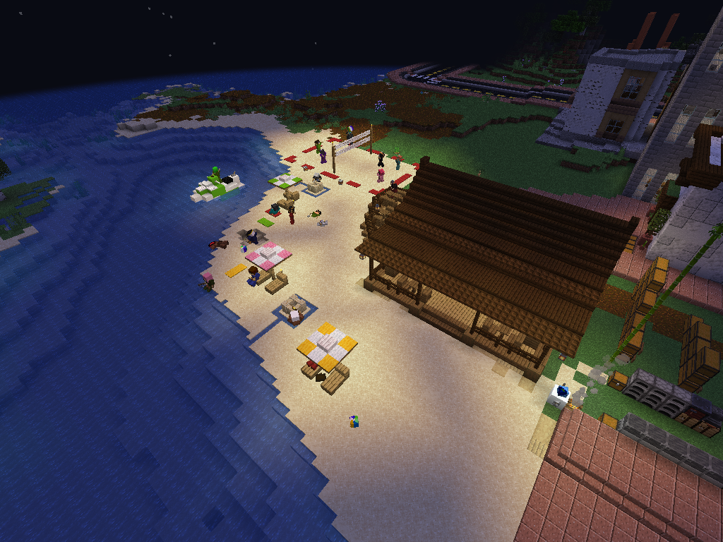The new beach in New Tokyo.